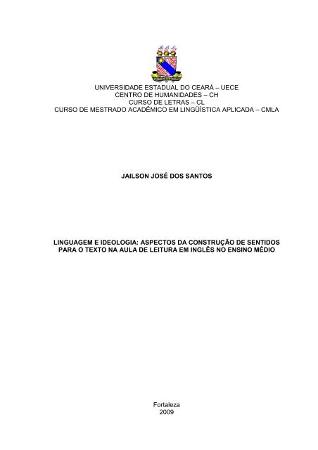 Jailson JosÃ© dos Santos - Universidade Estadual do CearÃ¡